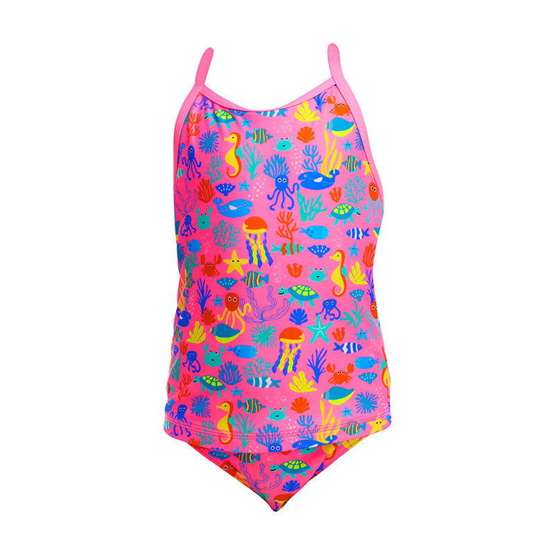 Funkita - Fishilicious - Toddler Girls Eco Swim Steady Tankini & Brief