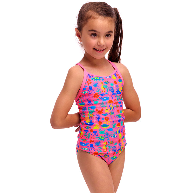 Funkita - Fishilicious - Toddler Girls Eco Swim Steady Tankini & Brief