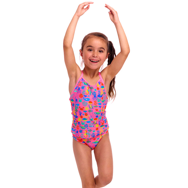 Funkita - Fishilicious - Toddler Girls Eco Swim Steady Tankini & Brief