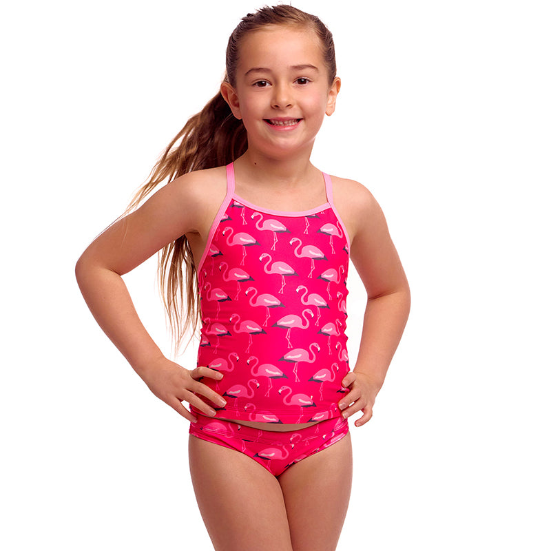 Funkita - Flaming Go Gos - Toddler Girls Eco Swim Steady Tankini & Brief