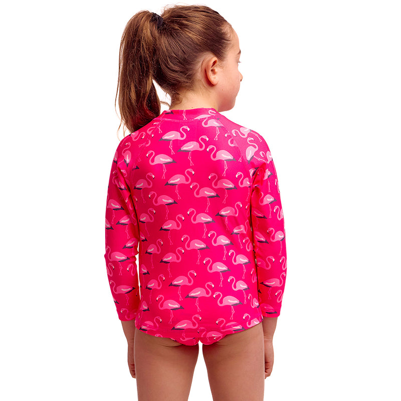 Funkita - Flaming Go Gos - Toddler Girls Zippy Rash Vest