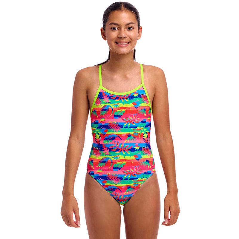 Funkita - Free Foliage - Girls Eco Single Strap One Piece