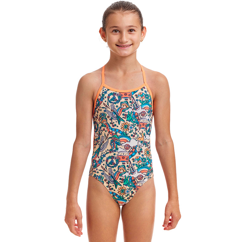 Funkita - Free Love - Girls Eco Twisted One Piece