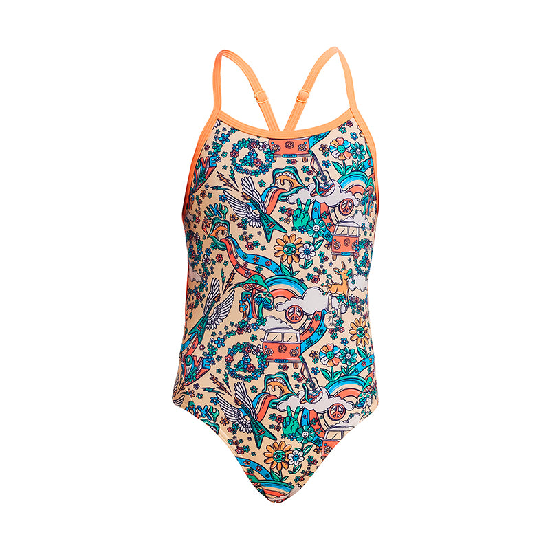 Funkita - Free Love - Girls Eco Twisted One Piece
