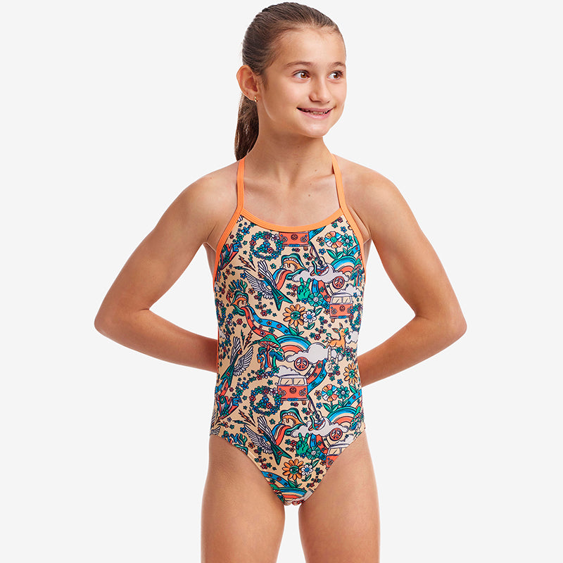 Funkita - Free Love - Girls Eco Twisted One Piece