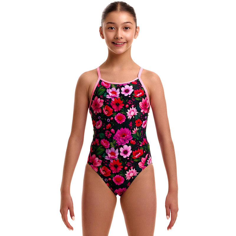Funkita - Garden Glow - Girls Eco Diamond Back One Piece