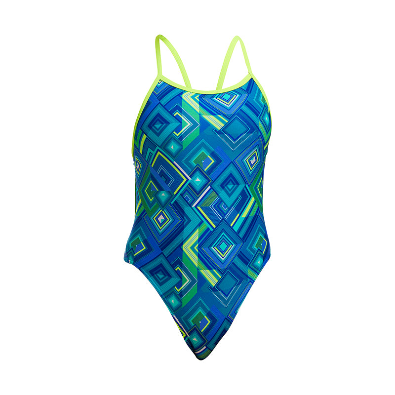 Funkita - Help Me Rhombus - Girls Eco Single Strap One Piece
