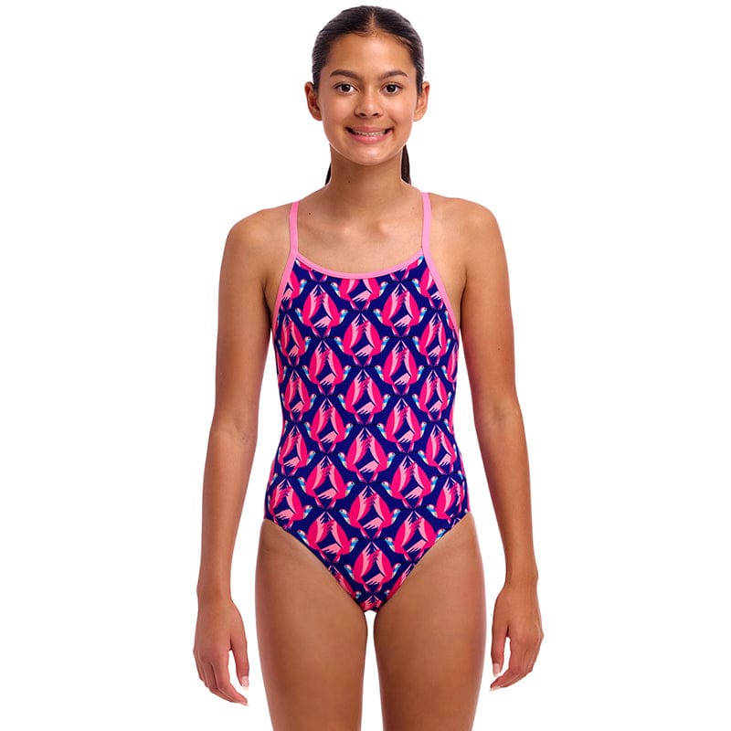 Funkita - Ho Hum - Girls Eco Diamond Back One Piece