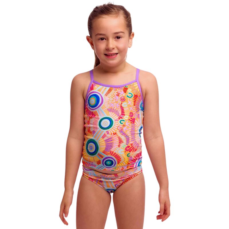 Funkita - Kulin Colour - Toddler Girls Eco Swim Steady Tankini & Brief