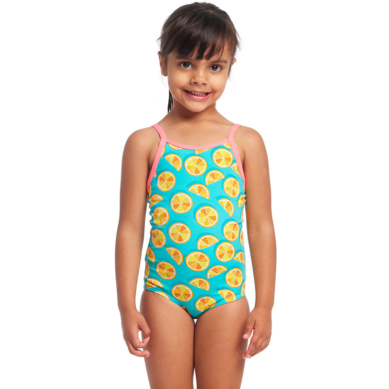 Funkita - Lime Splice - Toddler Girls Eco Printed One Piece