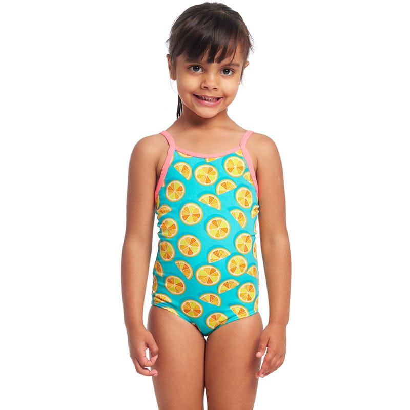 Funkita - Lime Splice - Toddler Girls Eco Printed One Piece