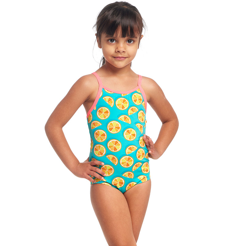 Funkita - Lime Splice - Toddler Girls Eco Printed One Piece