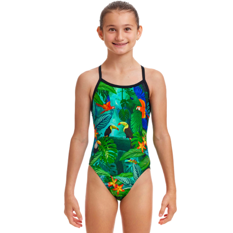 Funkita - Lost Forest - Girls Single Strap One Piece