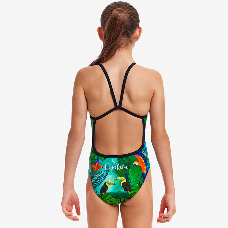 Funkita - Lost Forest - Girls Single Strap One Piece