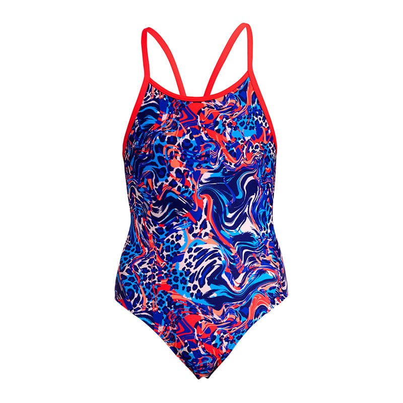 Funkita - Mad Cat - Girls Eco Diamond Back One Piece