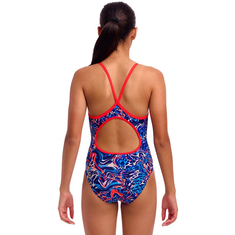 Funkita - Mad Cat - Girls Eco Diamond Back One Piece
