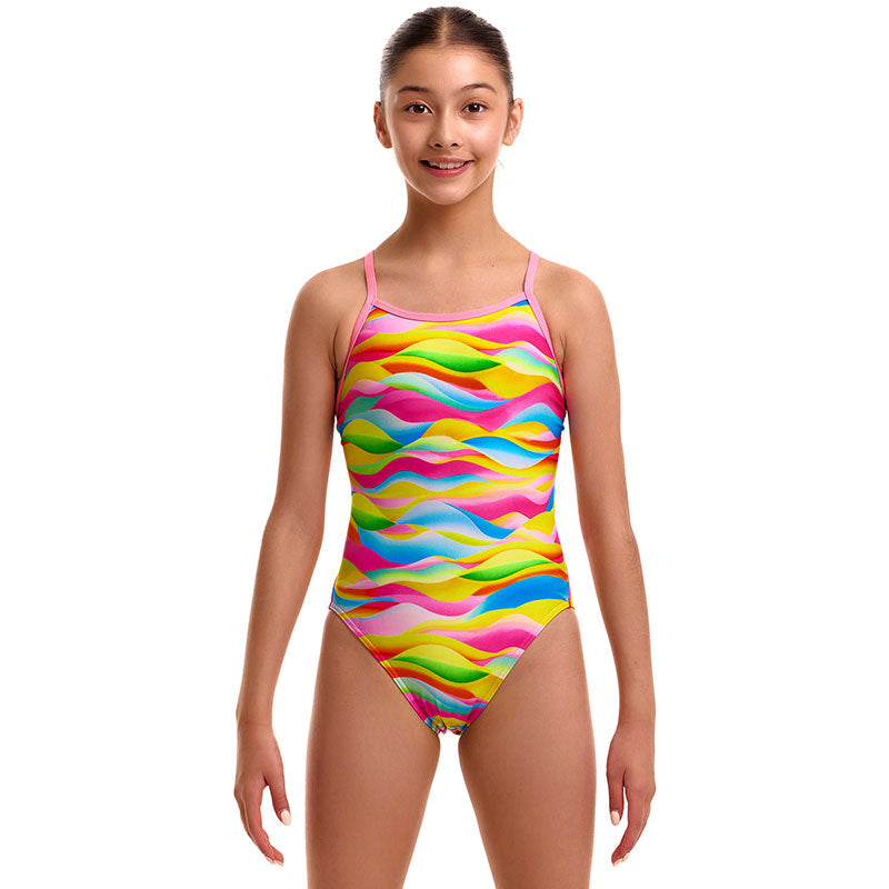 Funkita - Maybe Wavy - Girls Eco Single Strap One Piece