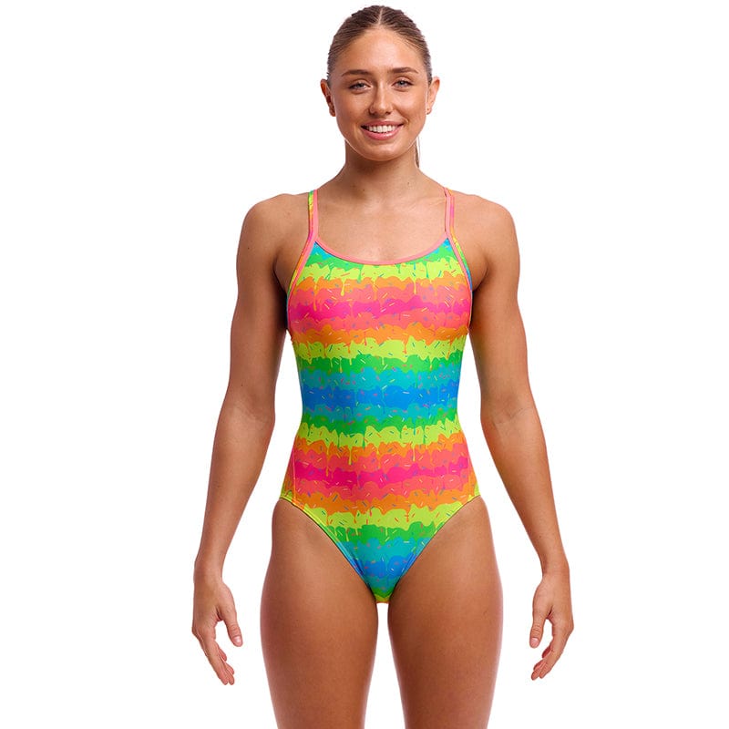 Funkita - Melting Mayhem - Ladies Eco Diamond Back One Piece