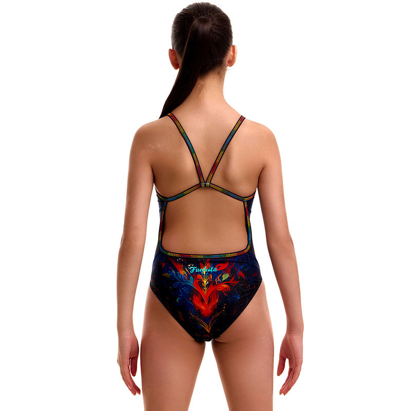 Funkita - Meow Baby - Girls Eco Single Strap One Piece