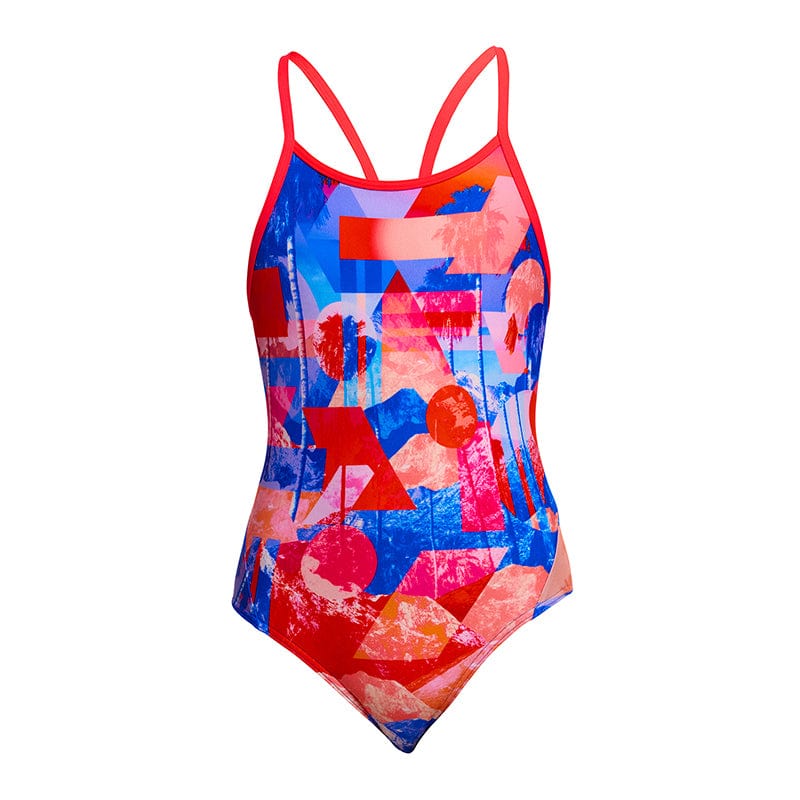 Funkita - Miss Adventure - Girls Eco Diamond Back One Piece