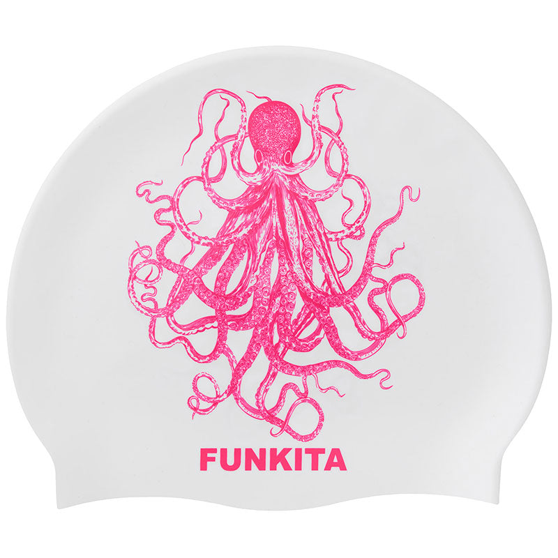 Funkita - Octomus Pink - Silicone Swimming Cap