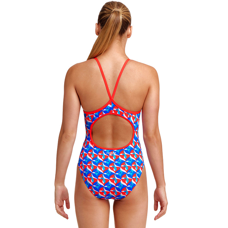 Funkita - Out Foxed - Girls Eco Diamond Back One Piece