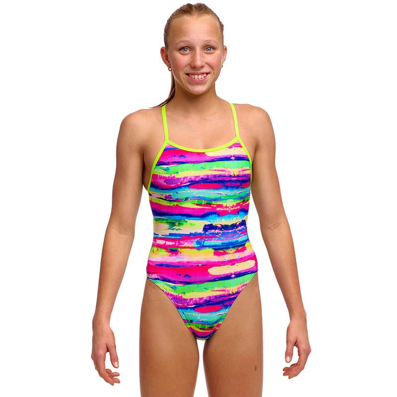 Funkita - Paint Patch - Girls Eco Single Strap One Piece