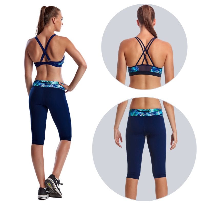 Funkita - Palm Beach - Bondage Crop Top & Rapid Racer Tight