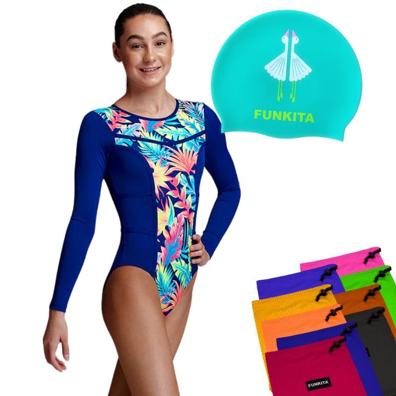 Funkita - Palm Off Girls Long Flyer & Loose Goose Cap With Free Mesh Bag