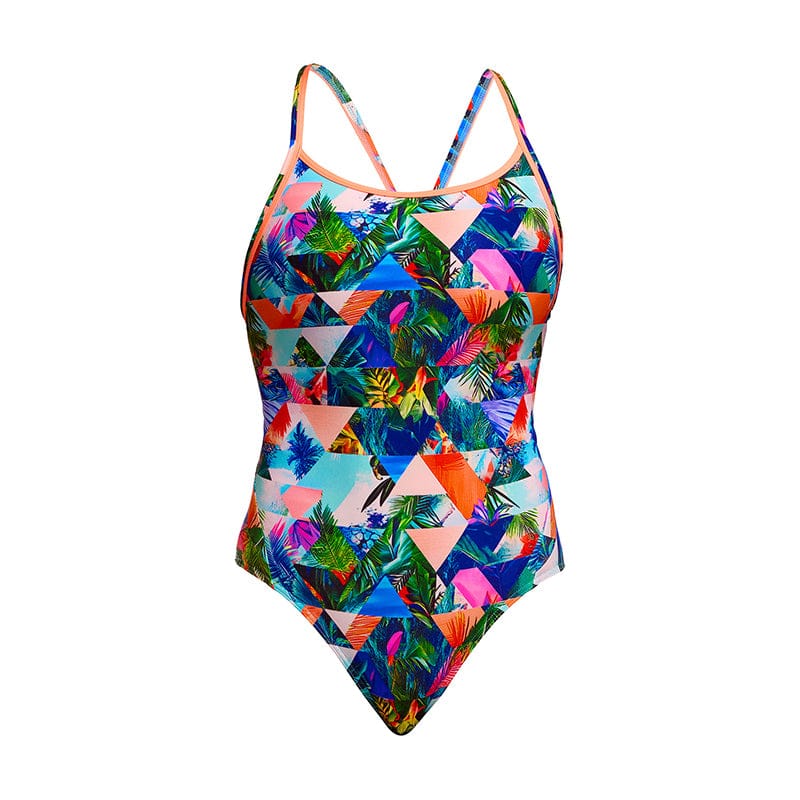 Funkita - Palm Prism - Ladies Eco Diamond Back One Piece