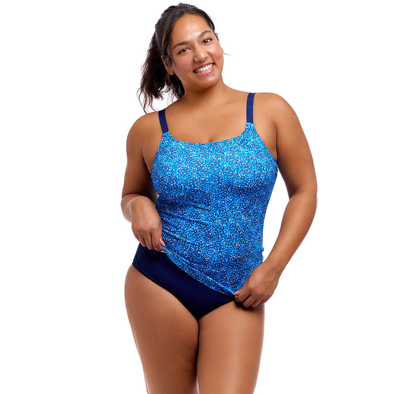 Funkita - Pebble Beach - Ladies Scoop Neck Tankini Top