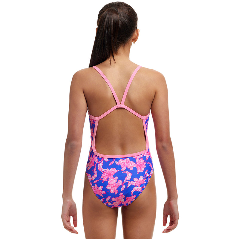 Funkita - Perfect Petal - Girls Eco Single Strap One Piece