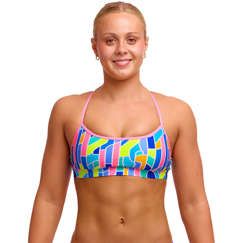 Funkita - Pillared - Ladies Eco Swim Crop Top