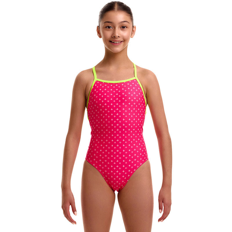 Funkita - Pink Proton - Girls Eco Strapped In One Piece