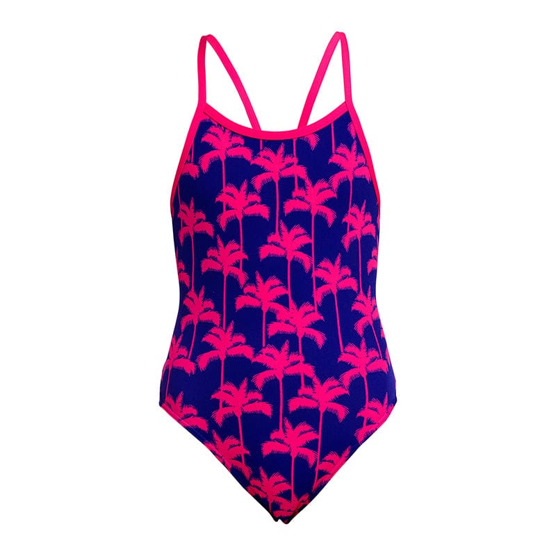 Funkita - Pinky Palms - Girls Eco Single Strap One Piece