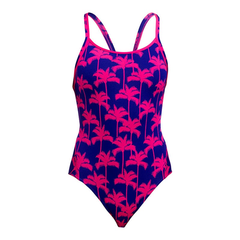 Funkita - Pinky Palms - Ladies Diamond Secure One Piece