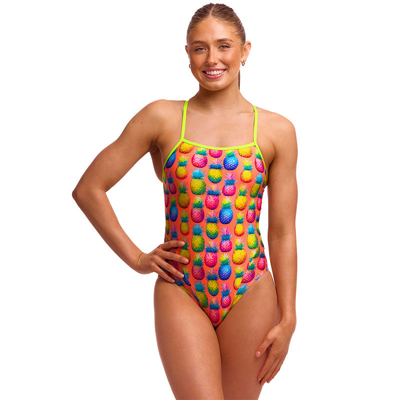 Funkita - Pinky Piney - Ladies Eco Single Strap One Piece