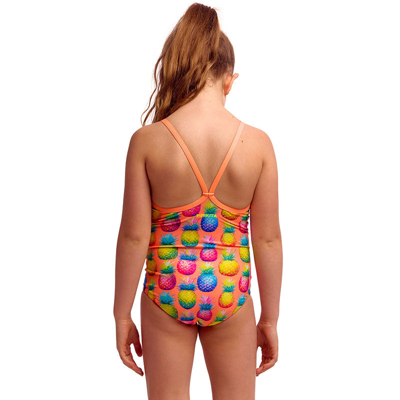 Funkita - Pinky Piney - Toddler Girls Eco Printed One Piece