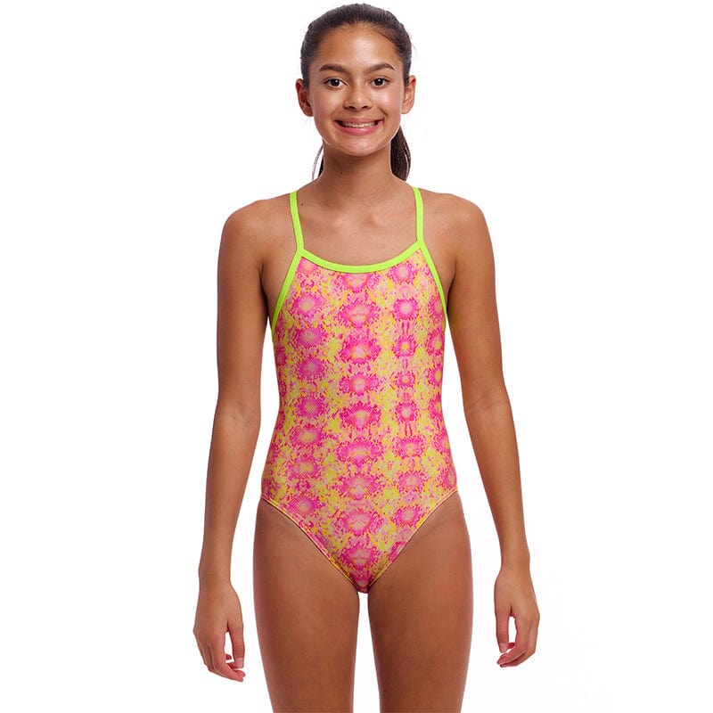 Funkita - Poison Pink - Girls Eco Single Strap One Piece