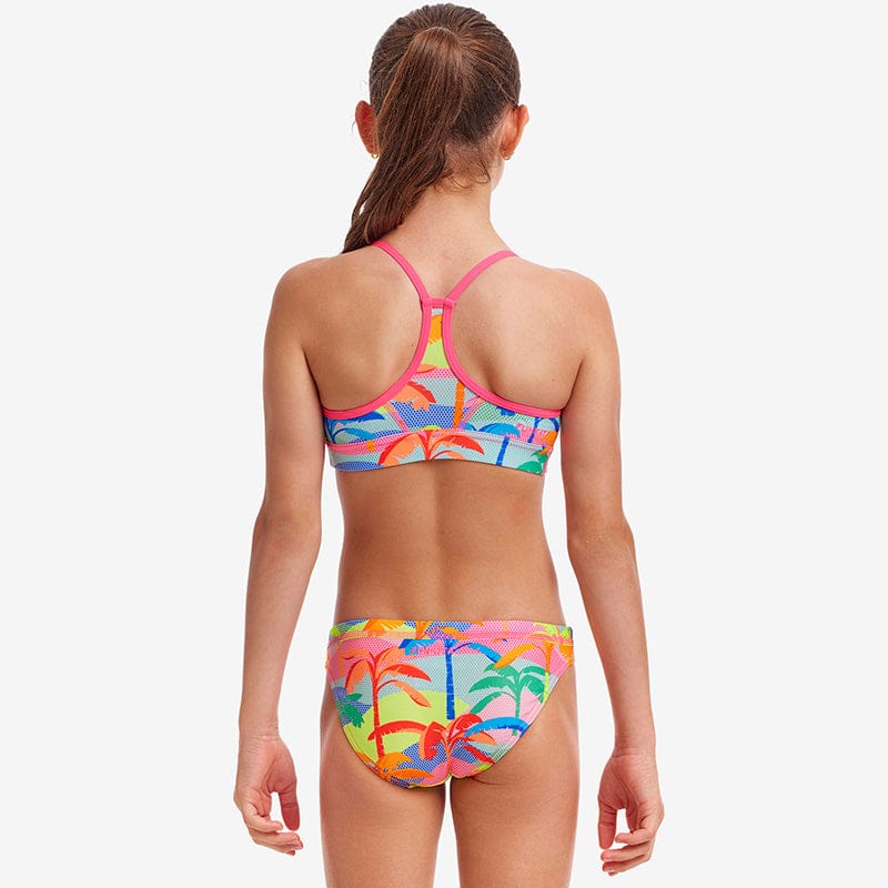 Funkita - Poka Palm - Girls Eco Swim Crop Top