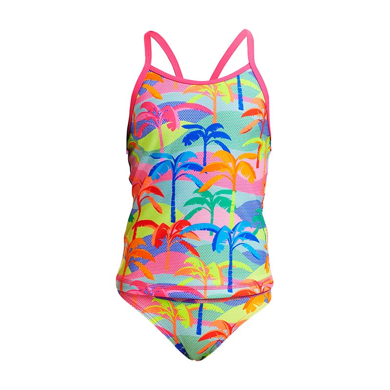 Funkita - Poka Palm - Girls Eco Swim Steady Tankini & Brief