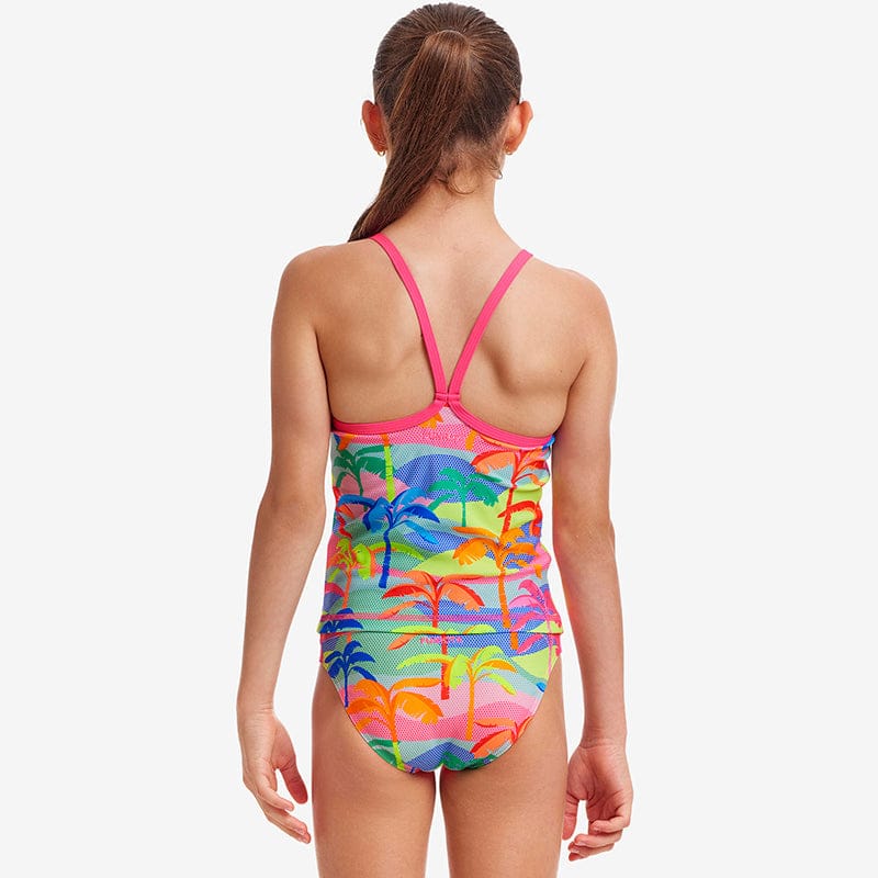 Funkita - Poka Palm - Girls Eco Swim Steady Tankini & Brief