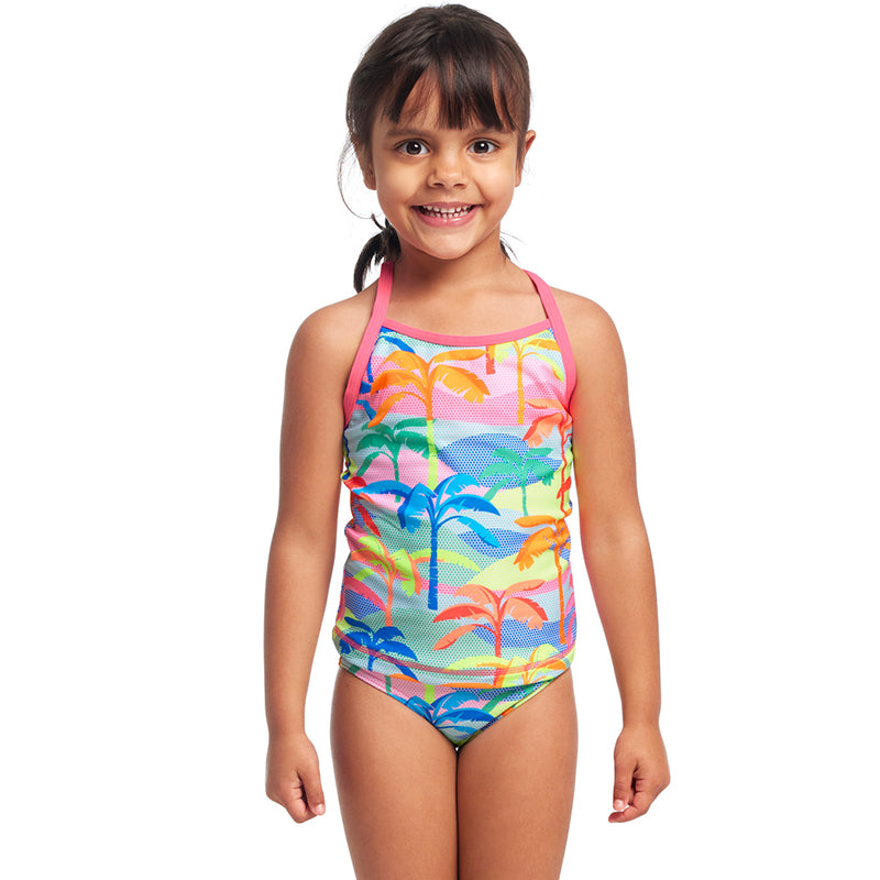 Funkita - Poka Palm - Toddler Girls Swim Steady Tankini & Brief