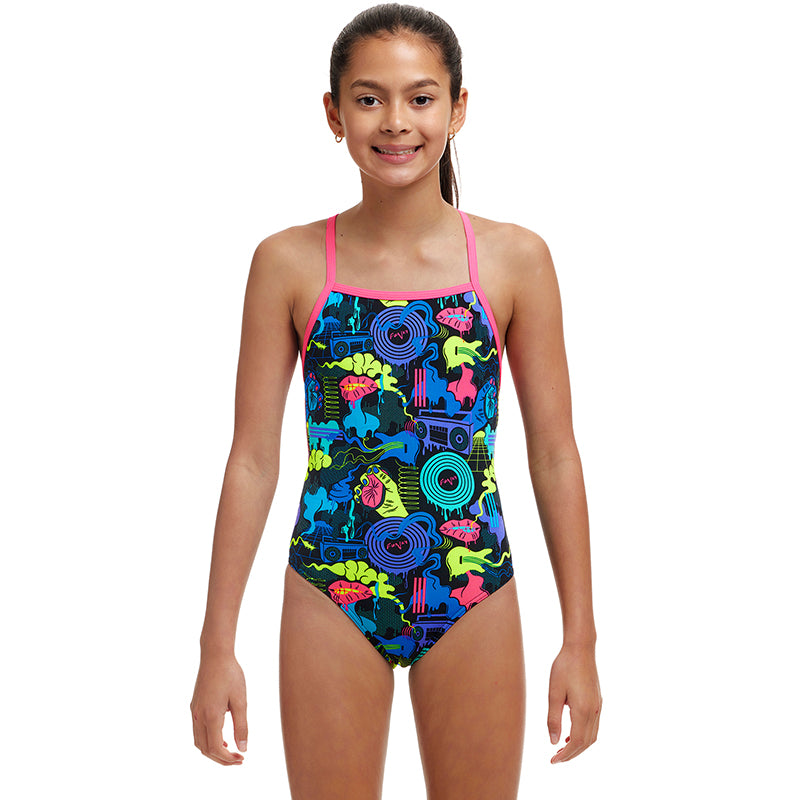 Funkita - Poppy Long - Girls Eco Strapped In One Piece