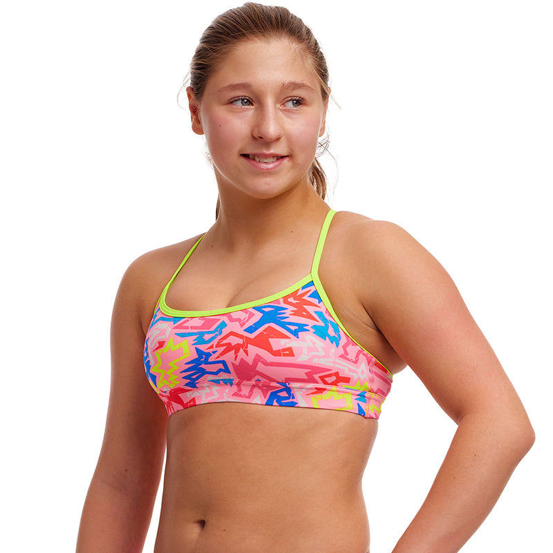 Funkita - Rock Star - Girls Eco Swim Crop Top
