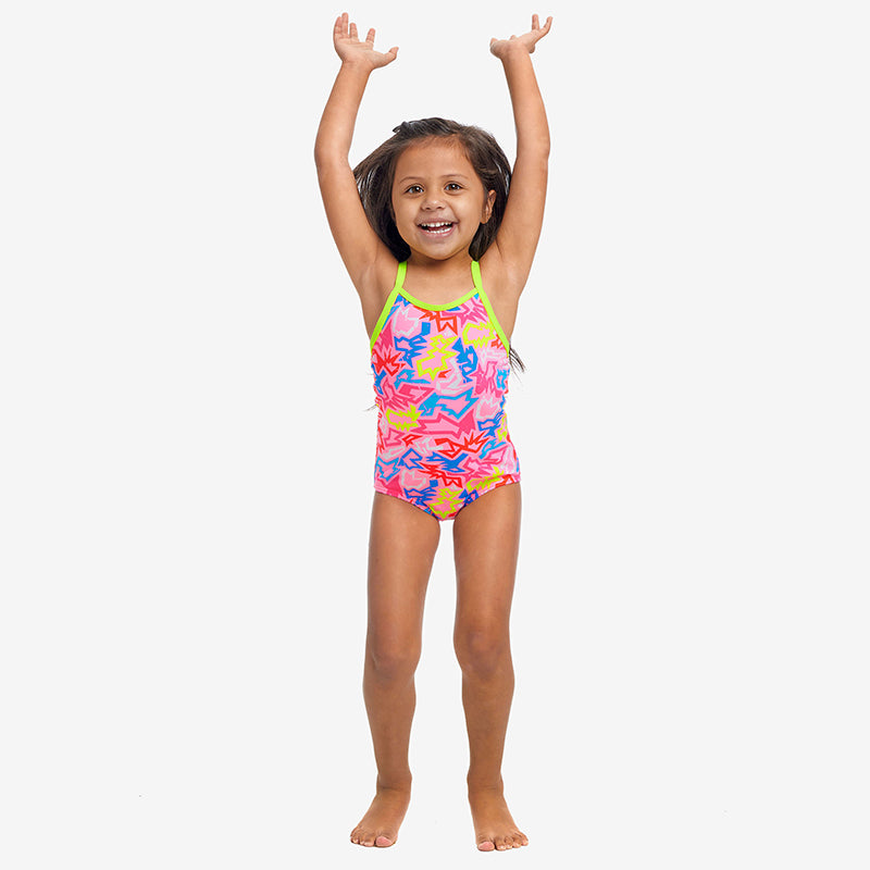 Funkita - Rock Star - Toddler Girls Eco Printed One Piece
