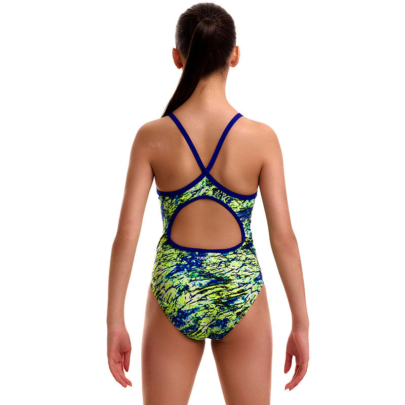 Funkita - Scaled Back - Girls Eco Diamond Back One Piece