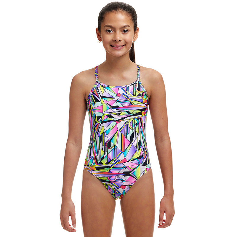 Funkita - Scissor Kick - Girls Eco Diamond Back One Piece