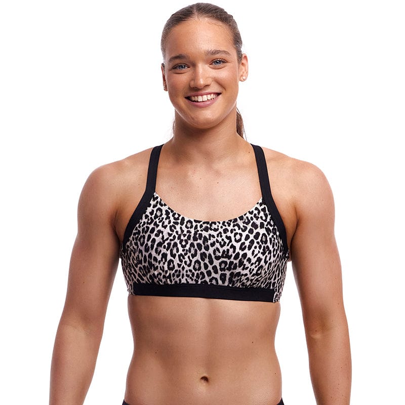 Funkita - Snow White - Ladies Eco Hold Steady Crop Top