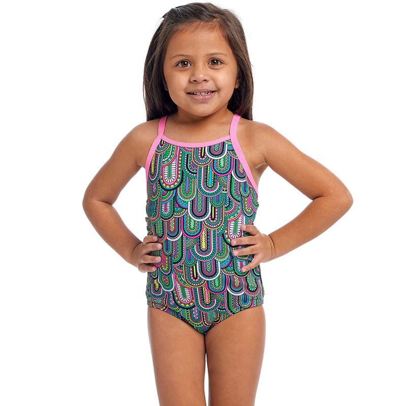 Funkita - Spring Flight - Toddler Girls Eco Printed One Piece